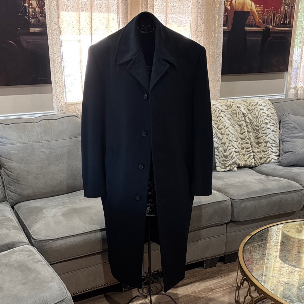 Alfani Men's Elegant Black Trench Coat